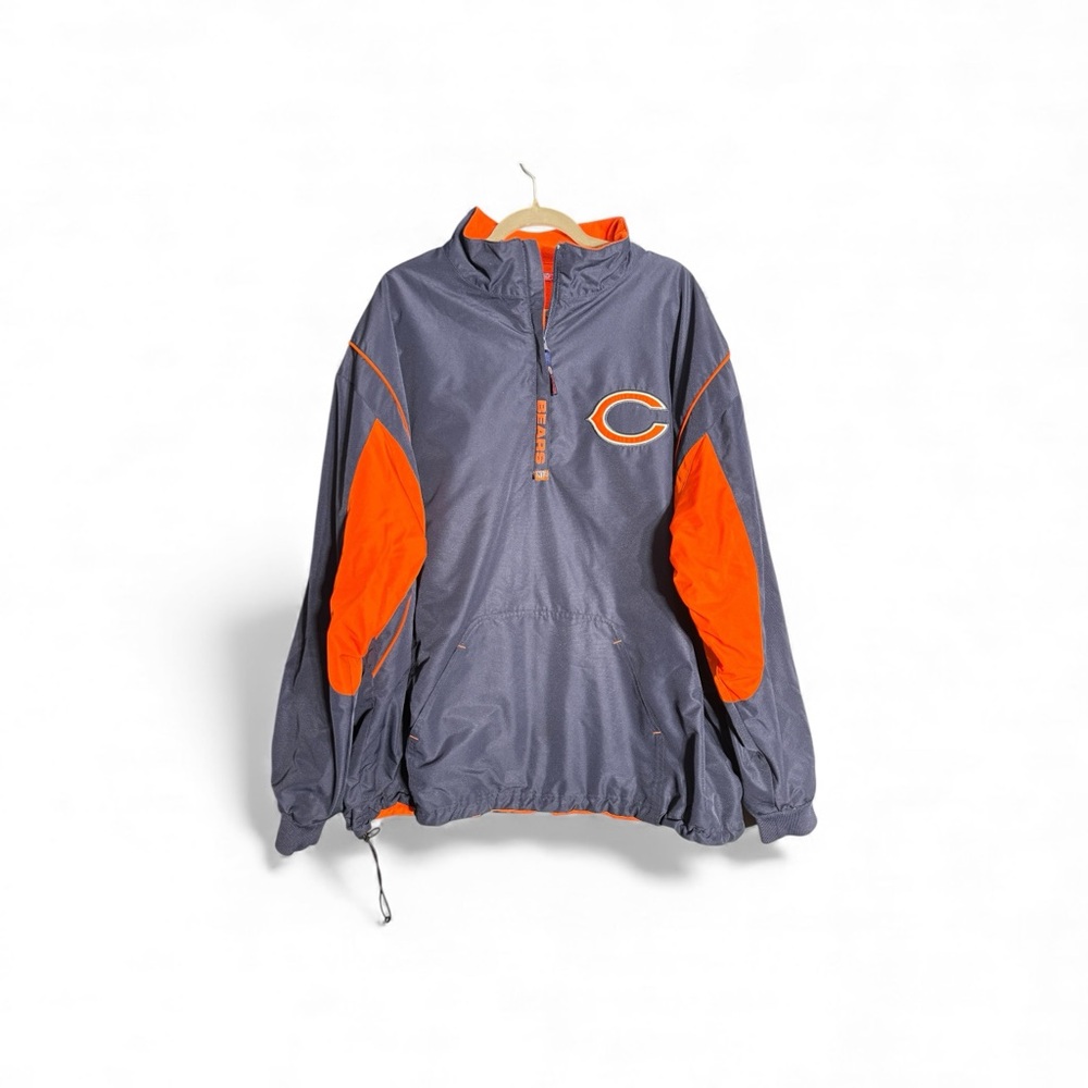 Chicago Bears 2XL Reversible Blue and Orange Pullover Jacket